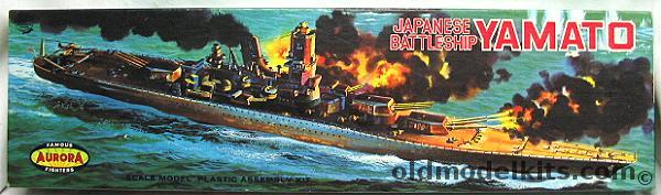 Aurora 1/600 Japanese Battleship Yamato, 713-198 plastic model kit